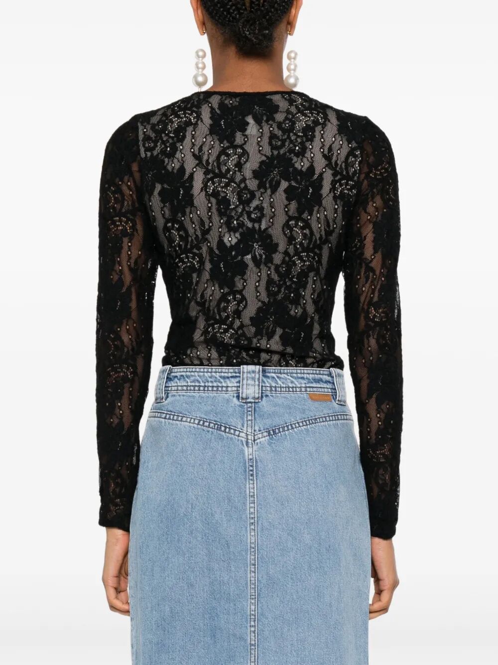 STRETCH LACE BODYSUIT