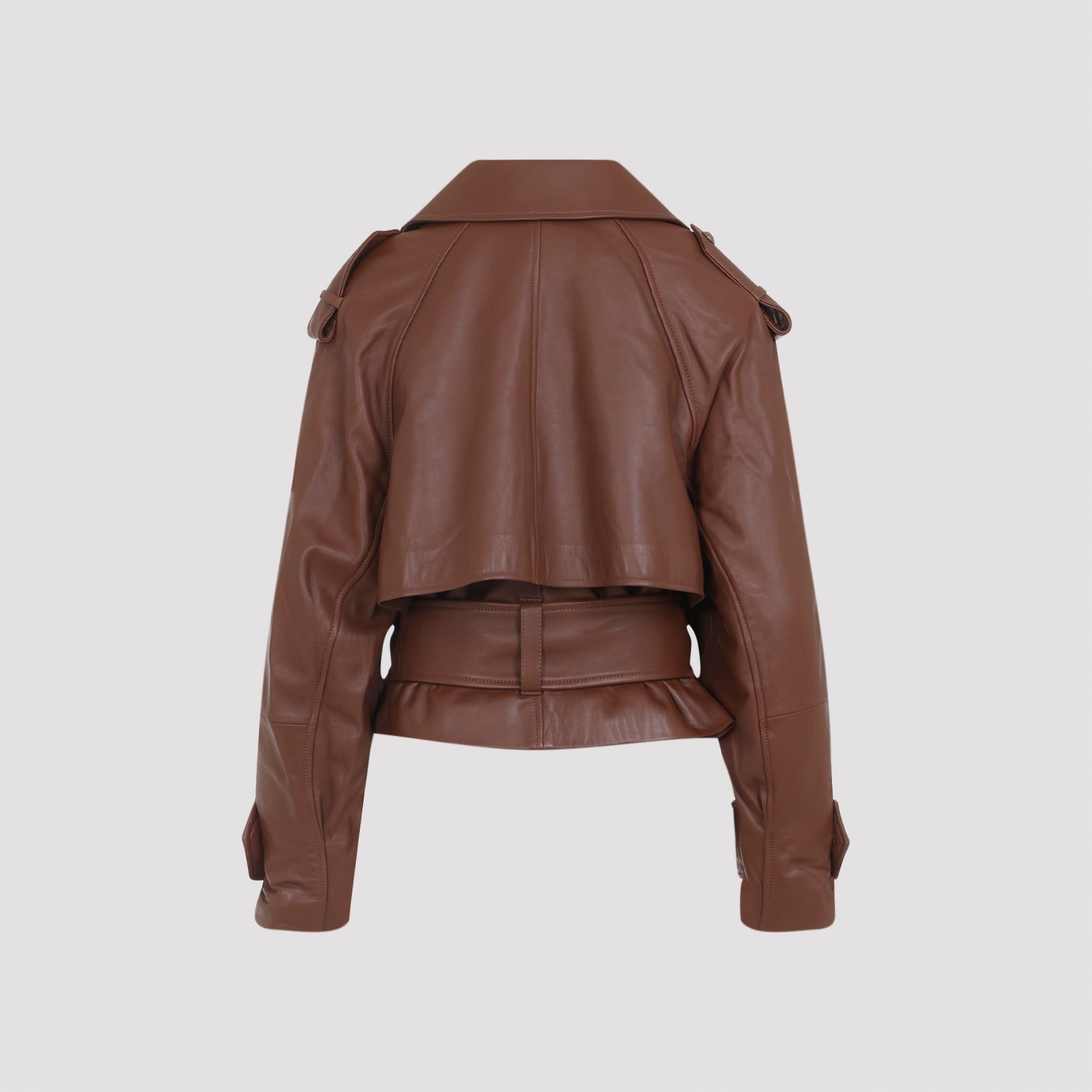 Hypnotic Leather Crop Trench