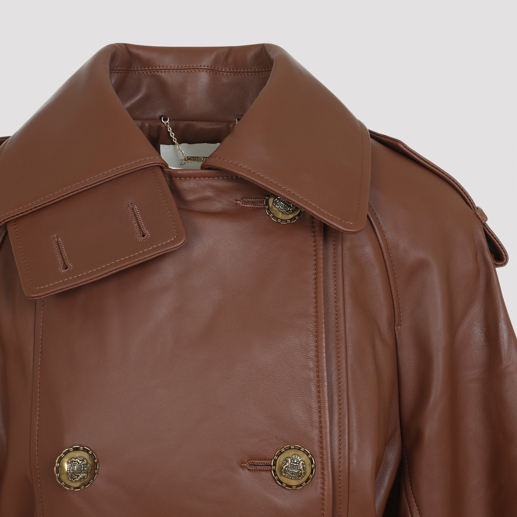Hypnotic Leather Crop Trench