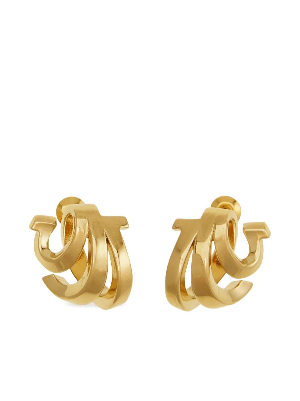 TRIPLE GANCINI EARRINGS
