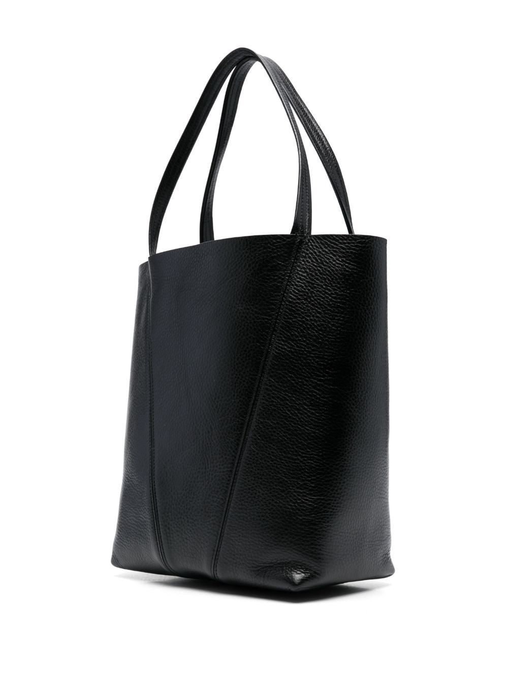 SPIN TOTE BAG IN GRAINED LEATHER