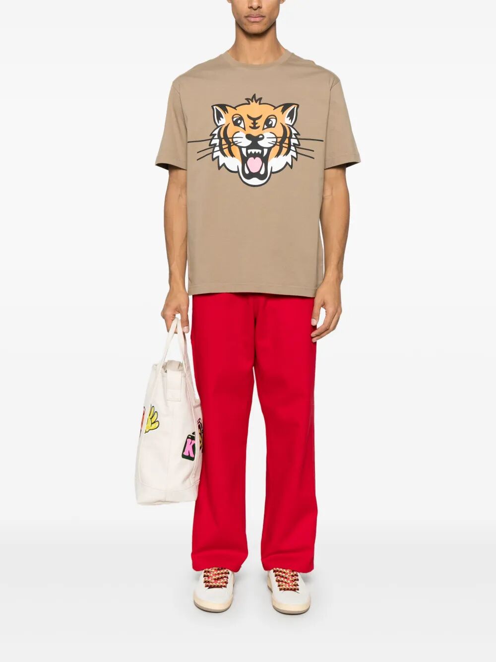 HAPPY TIGER PRINTED T-SHIRT