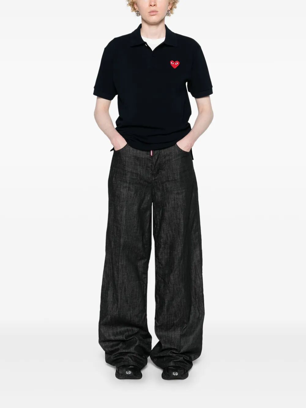 RED HEART COTTON POLO