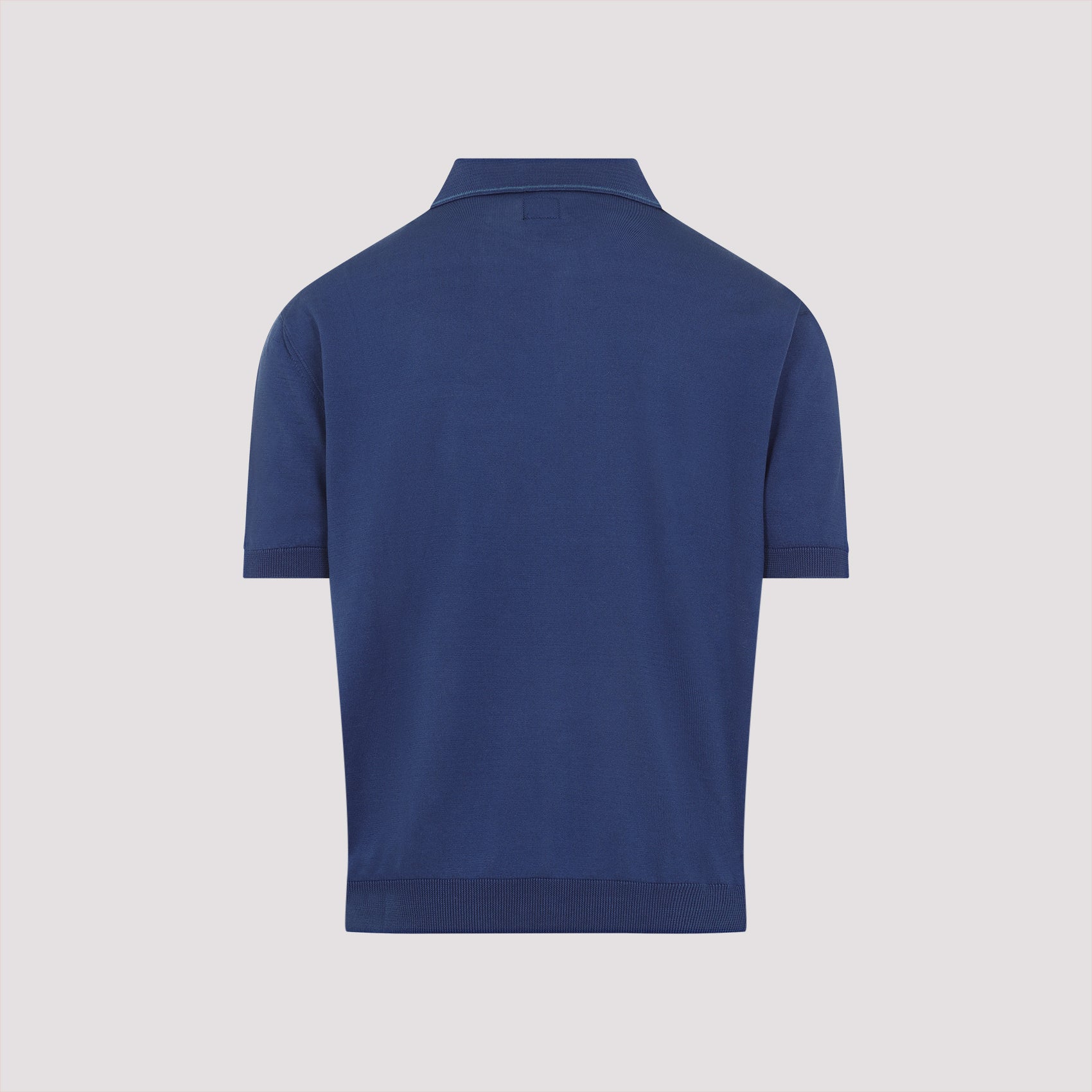 Buttoned Knit Polo