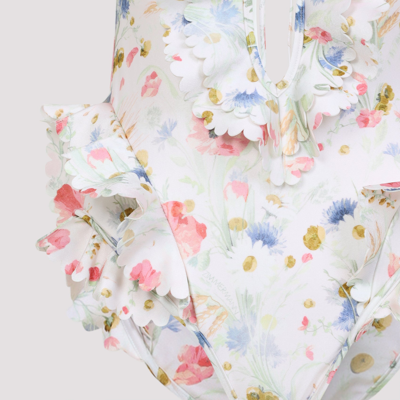 Lucky Waterfall Frill One-piece