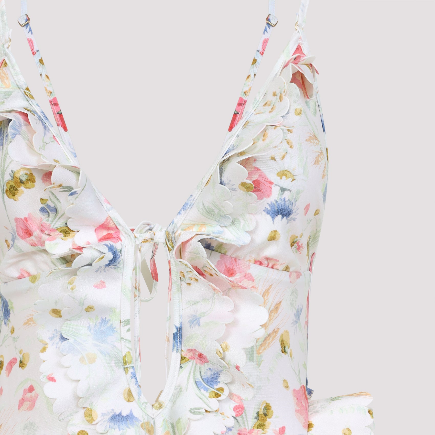 Lucky Waterfall Frill One-piece