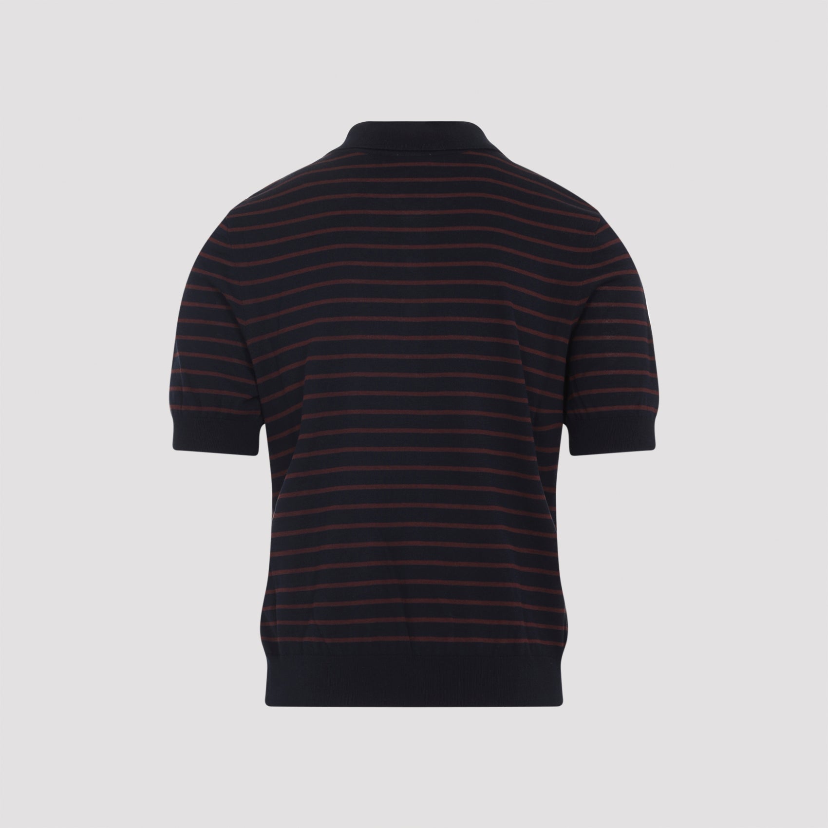 Short-Sleeved Polo Sweater