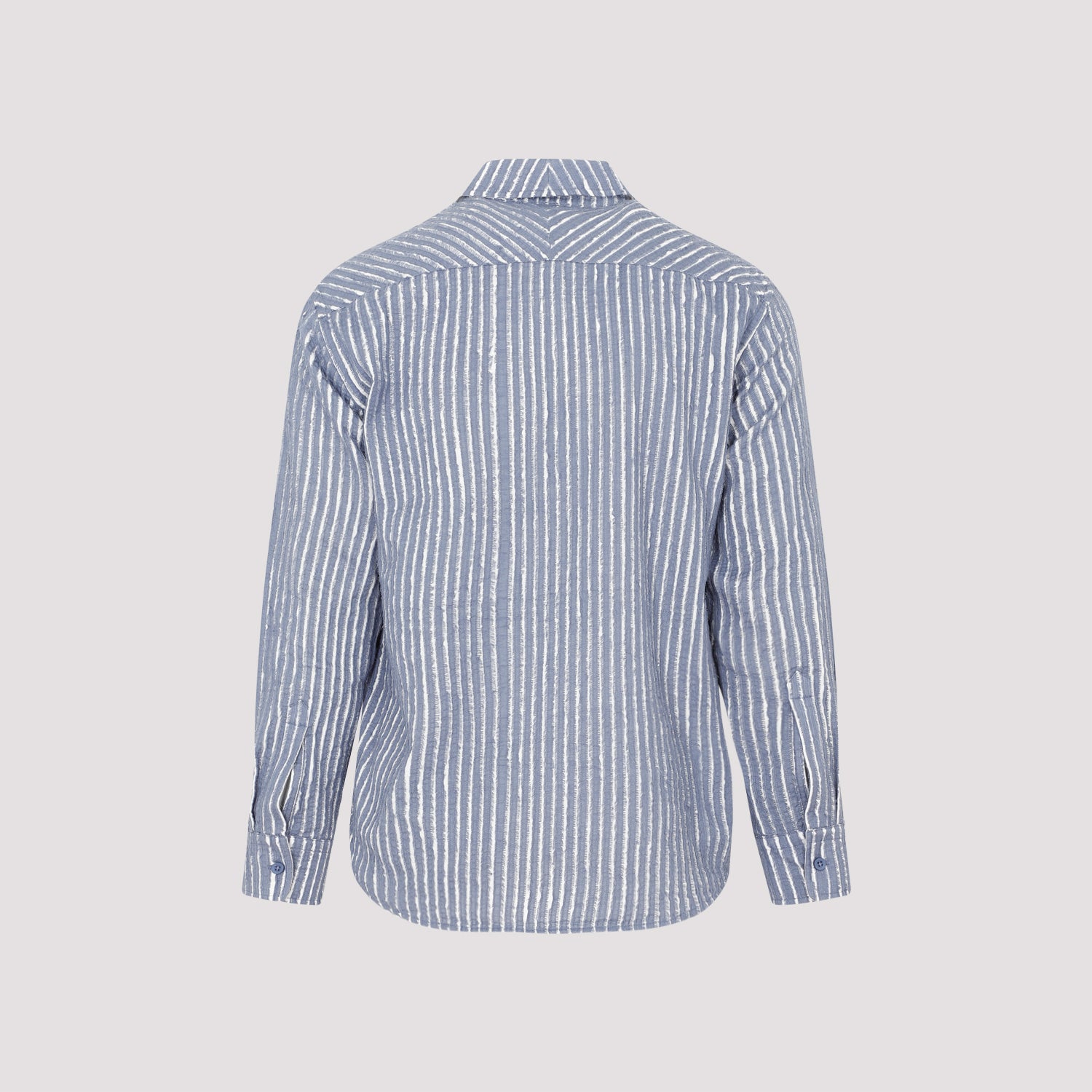 Hand-Frayed Stripe Shirt