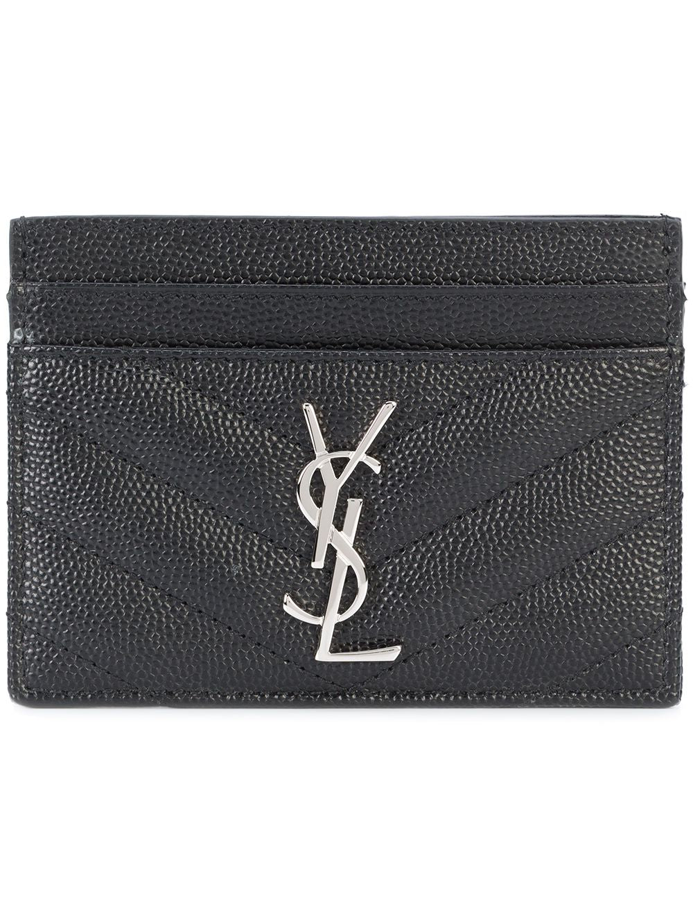 CASSANDRE MATELASSÉ CARD CASE IN GRAIN DE POUDRE LEATHER