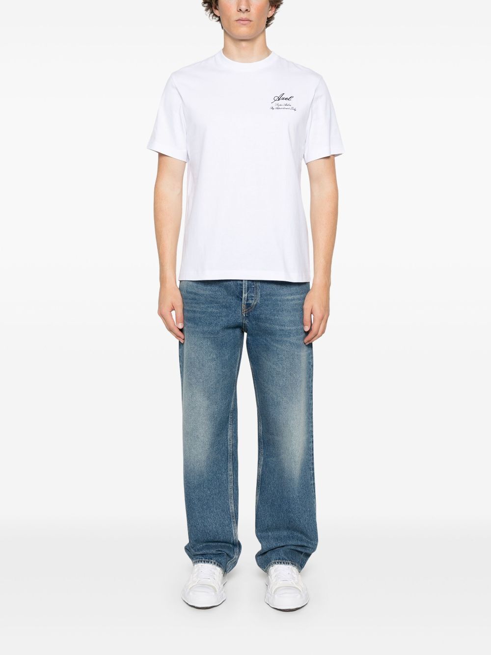 MEDIUM WASH LOOSE SKATER-STYLE JEANS