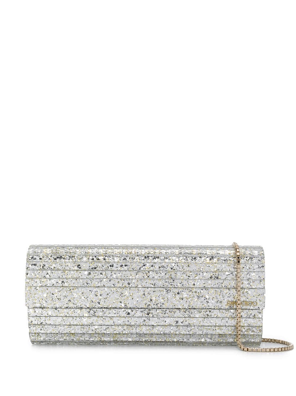 SWEETIE COARSE GLITTER ACRYLIC CLUTCH BAG