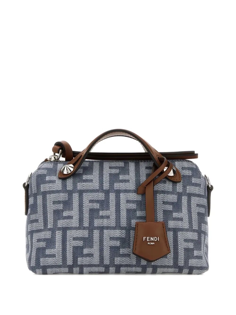 BY THE WAY SOFT MINI DENIM-EFFECT FF JACQUARD BAG