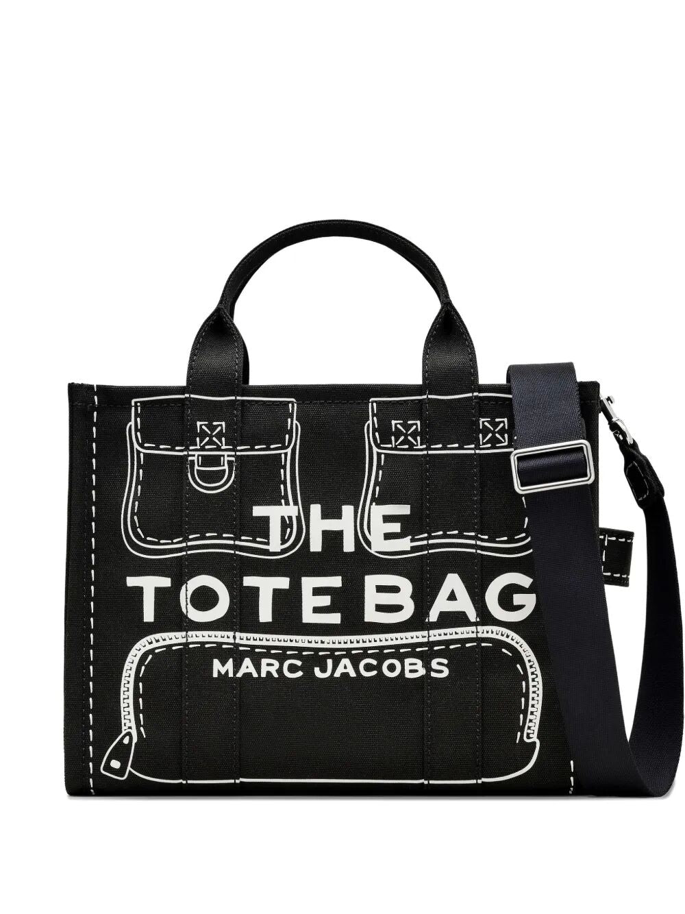 THE TROMPE L`OEIL CARGO CANVAS MEDIUM TOTE BAG