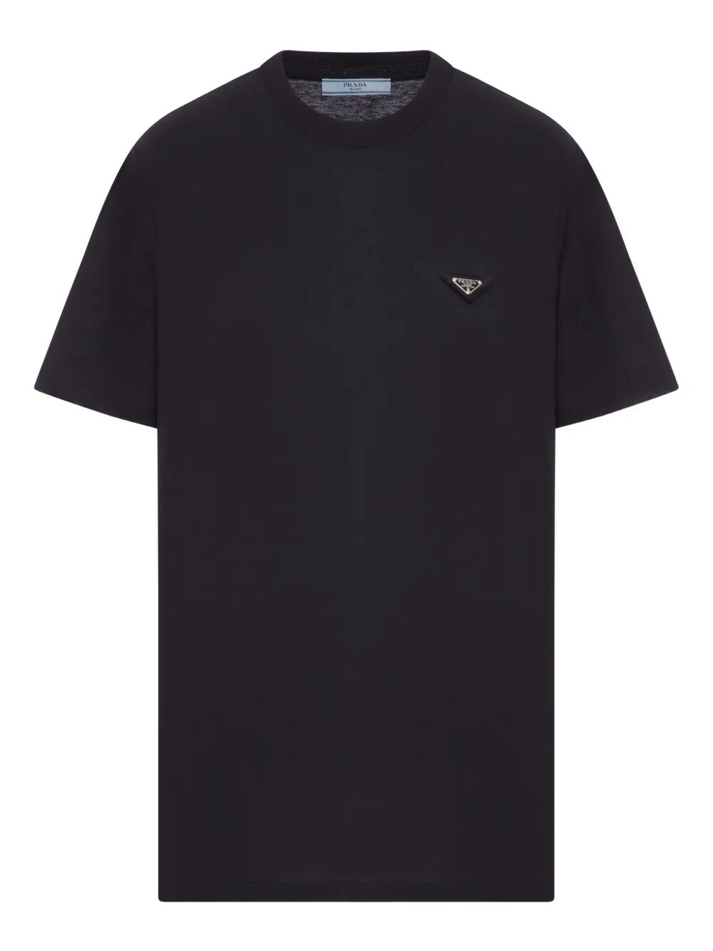 ENAMEL TRIANGLE-LOGO COTTON T-SHIRT
