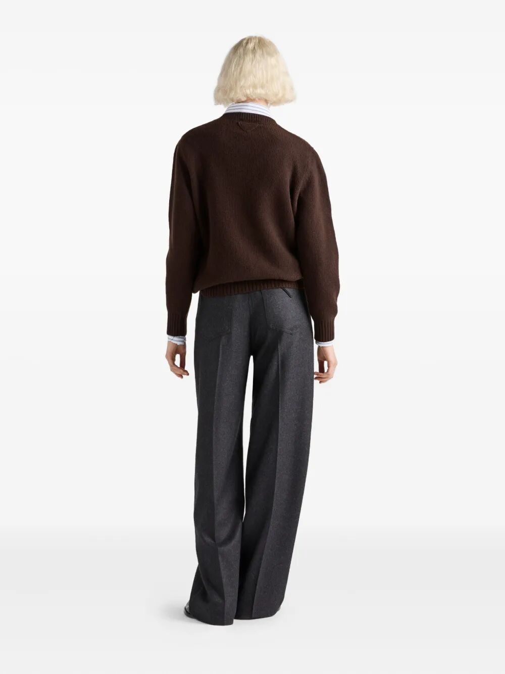 WOOL AND CASHMERE CREW-NECK SWEATER