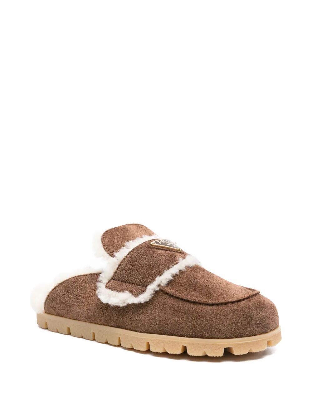SHEARLING LINING SUEDE SABOT
