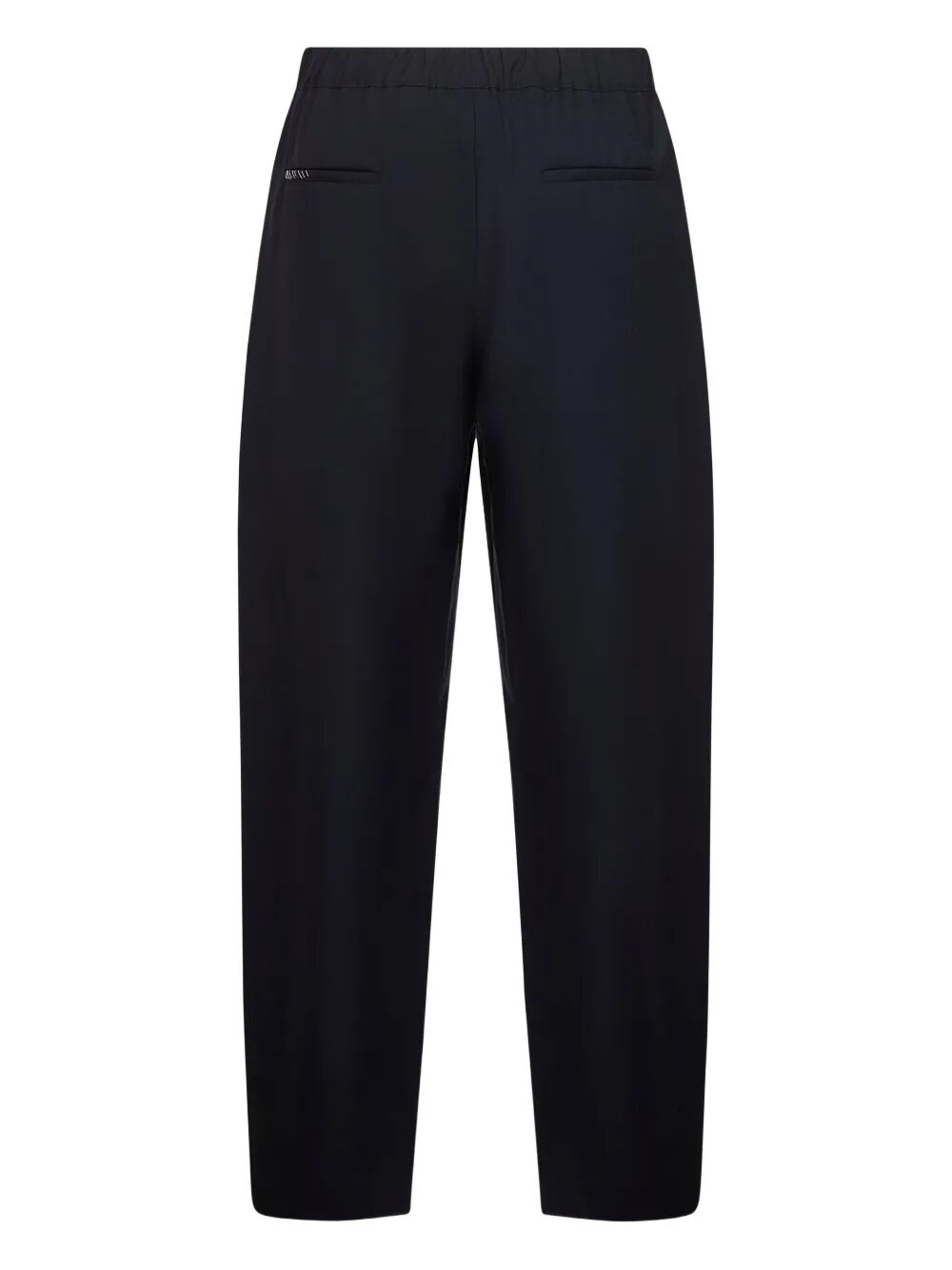 EMBROIDERED POCKET WOOL TROUSERS