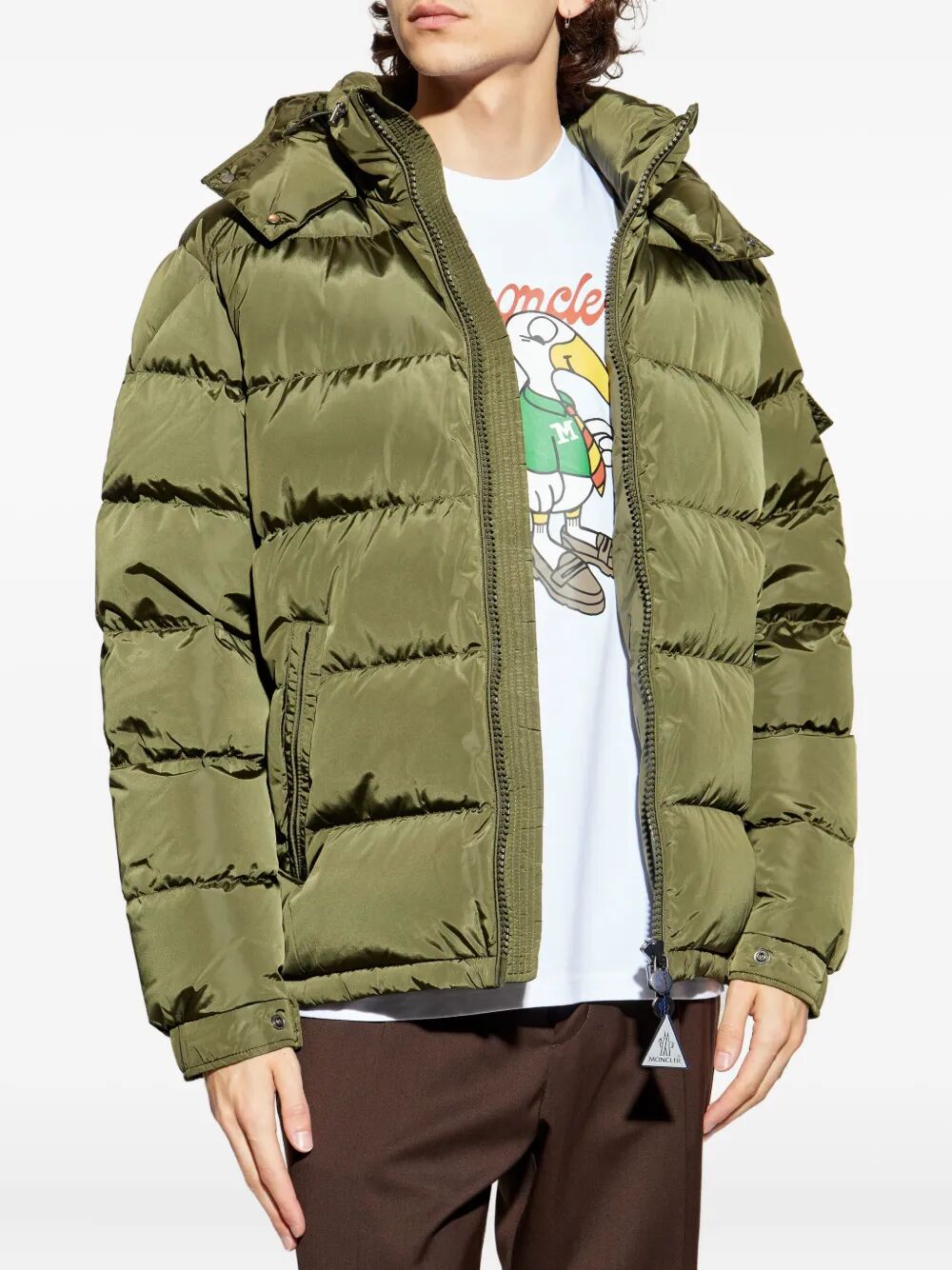 MAYA HOODED SHORT DOWN JACKET