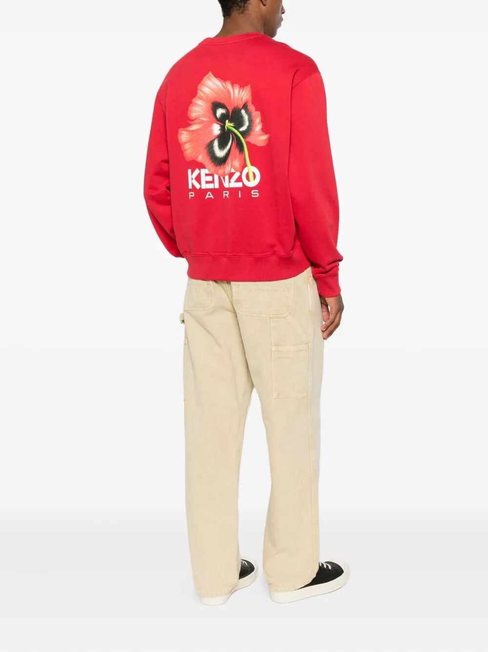 GOTS ARCHIVE BOUQUET PRINT CREW-NECK SWEATSHIRT
