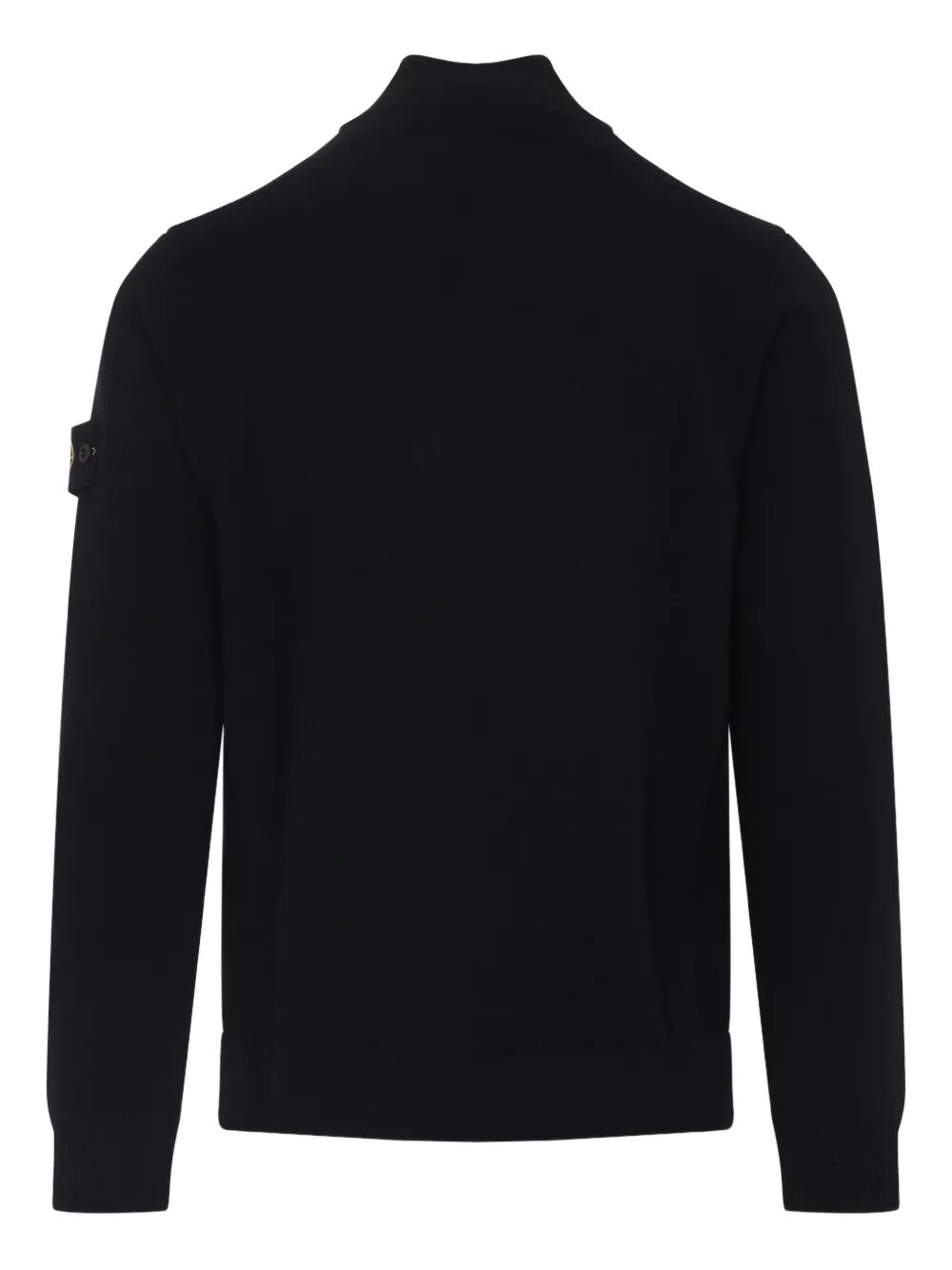 FULL-ZIP HIGH-NECK WOOL CARDIGAN