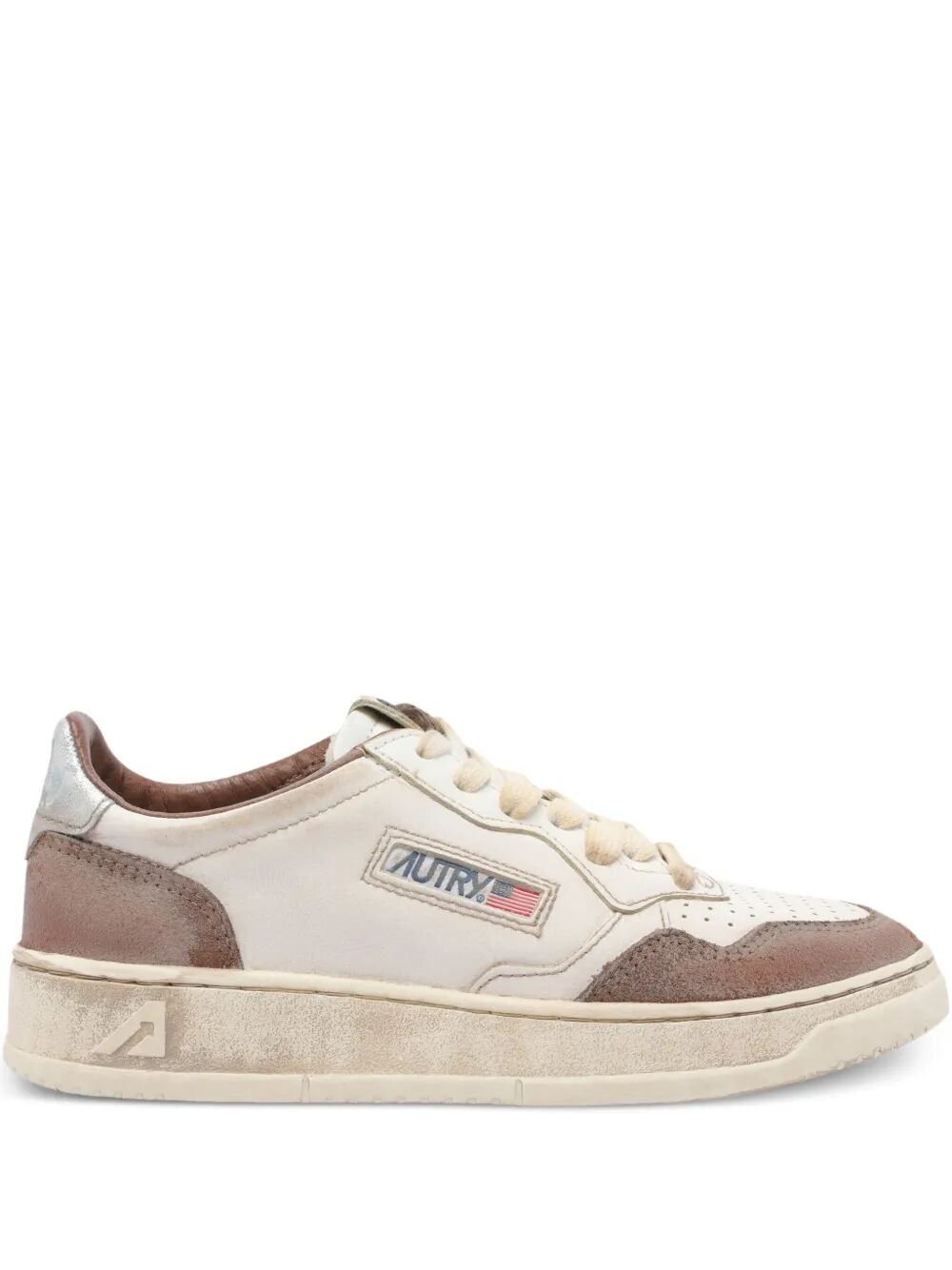 SUPER VINTAGE LOW SNEAKERS IN BURN AND SILVER