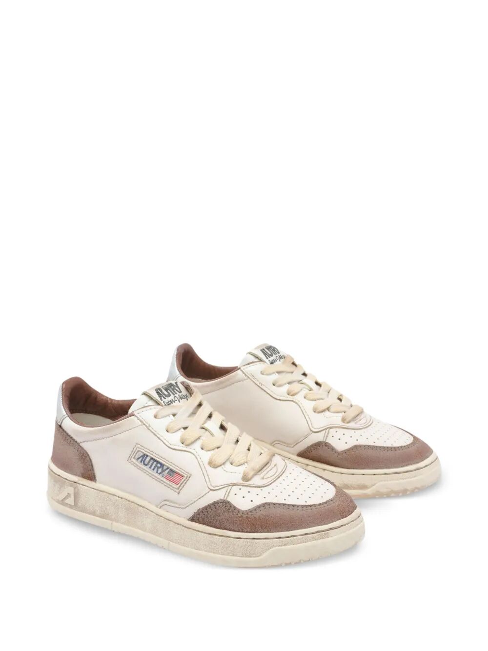 SUPER VINTAGE LOW SNEAKERS IN BURN AND SILVER