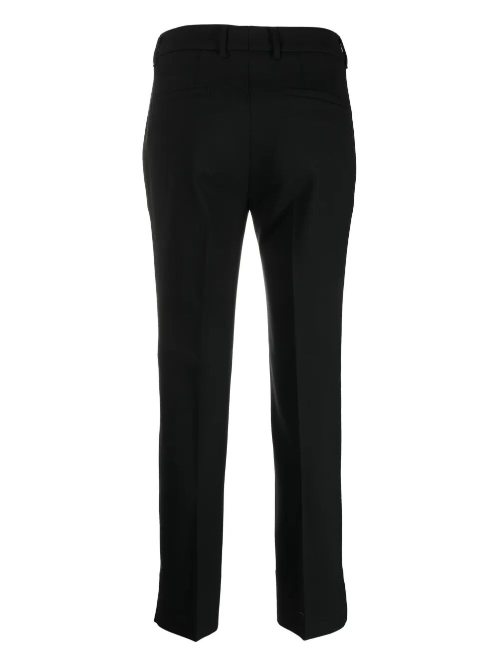 STRAIGHT-LEG AND MID-RISE WOOL TAILORED TROUSERS