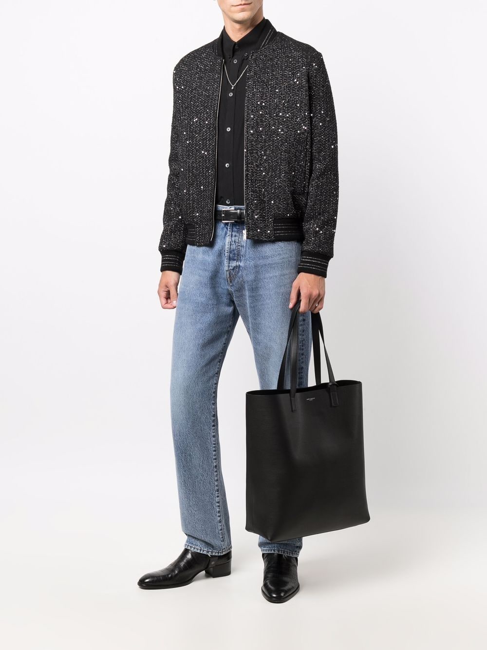 BOLD LEATHER TOTE BAG