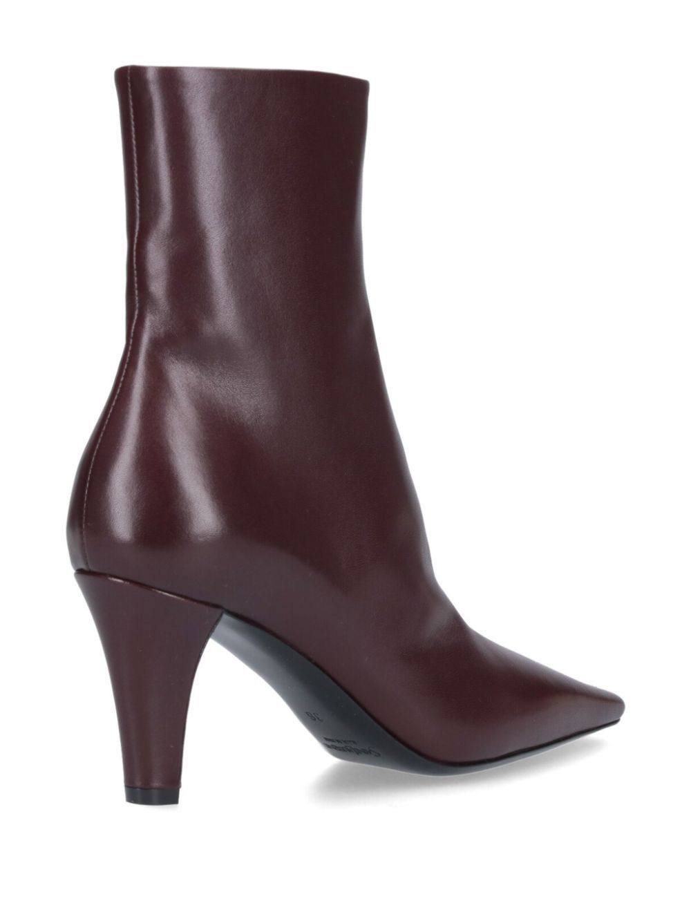 JILL 75 BOOTIES IN SMOOTH LEATHER