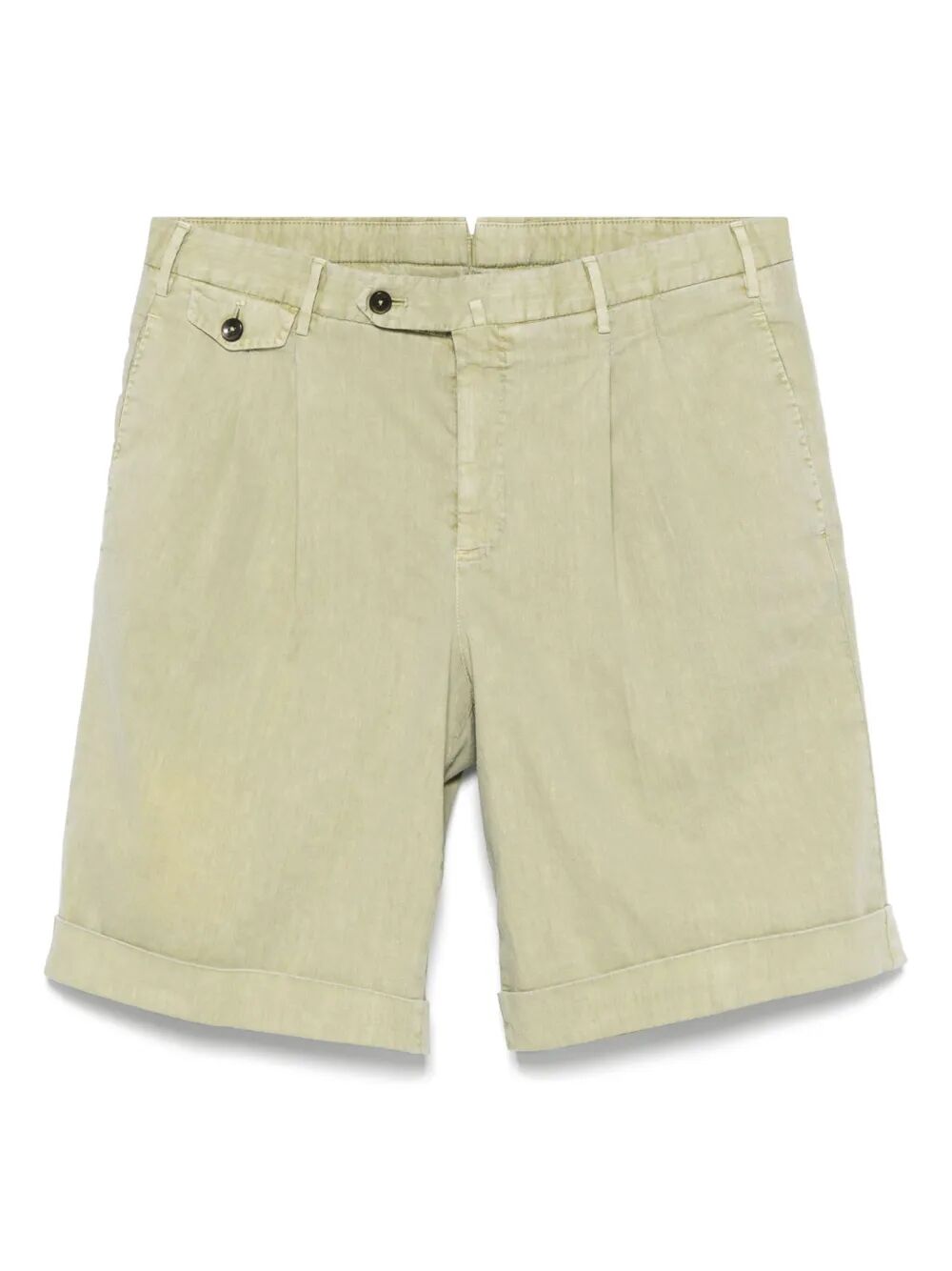 PLEAT-DETAIL SHORTS
