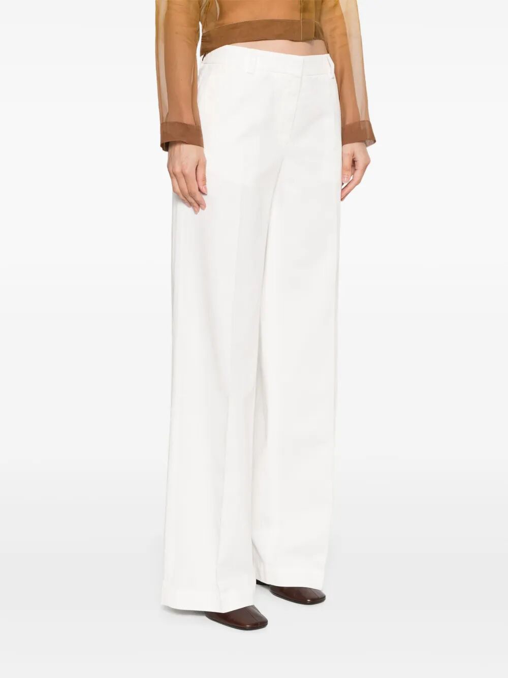 IMA STRAIGHT-LEG MID-WEIGHT COTTON TROUSERS