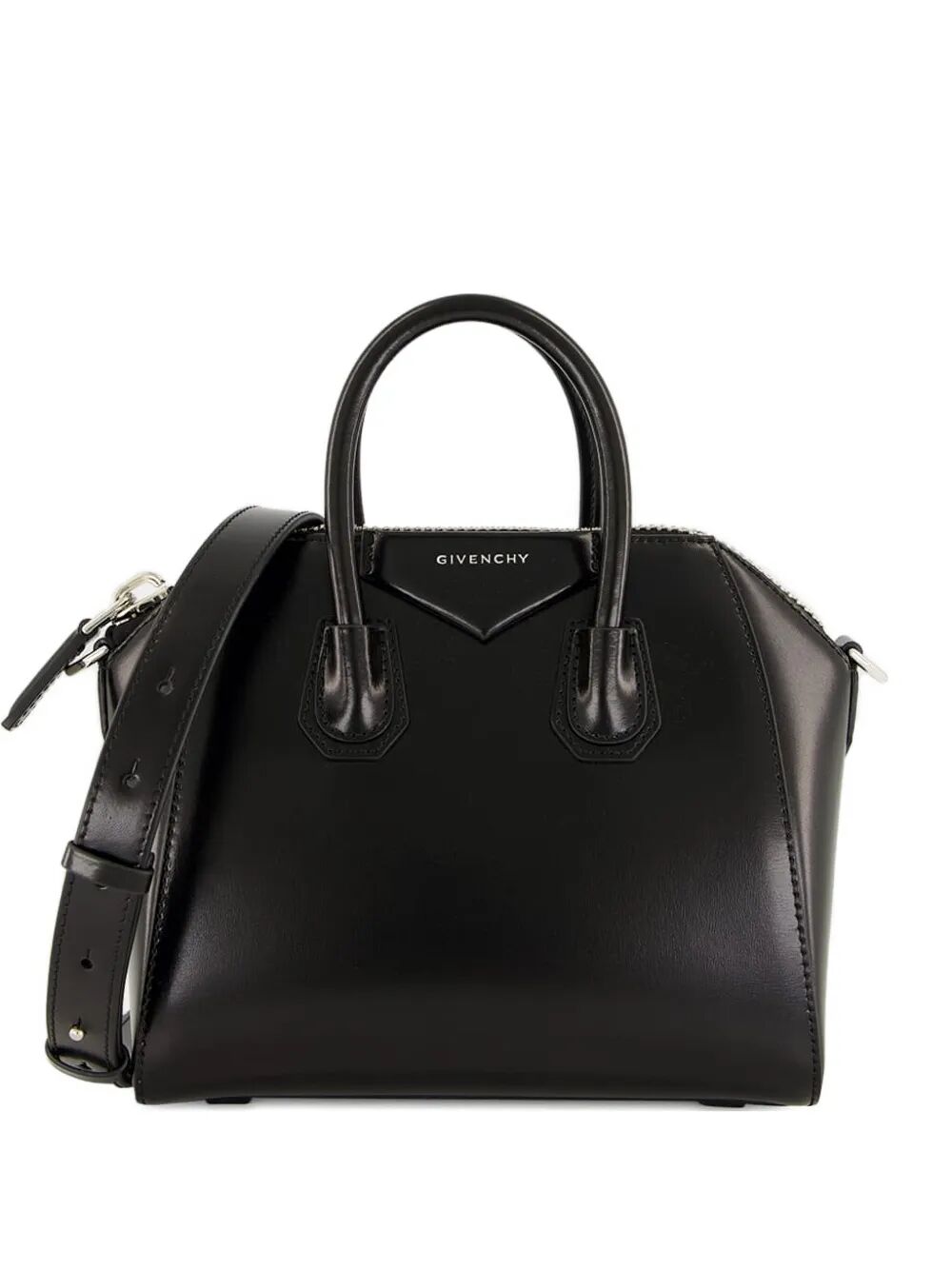 MINI ANTIGONA BAG IN BOX LEATHER