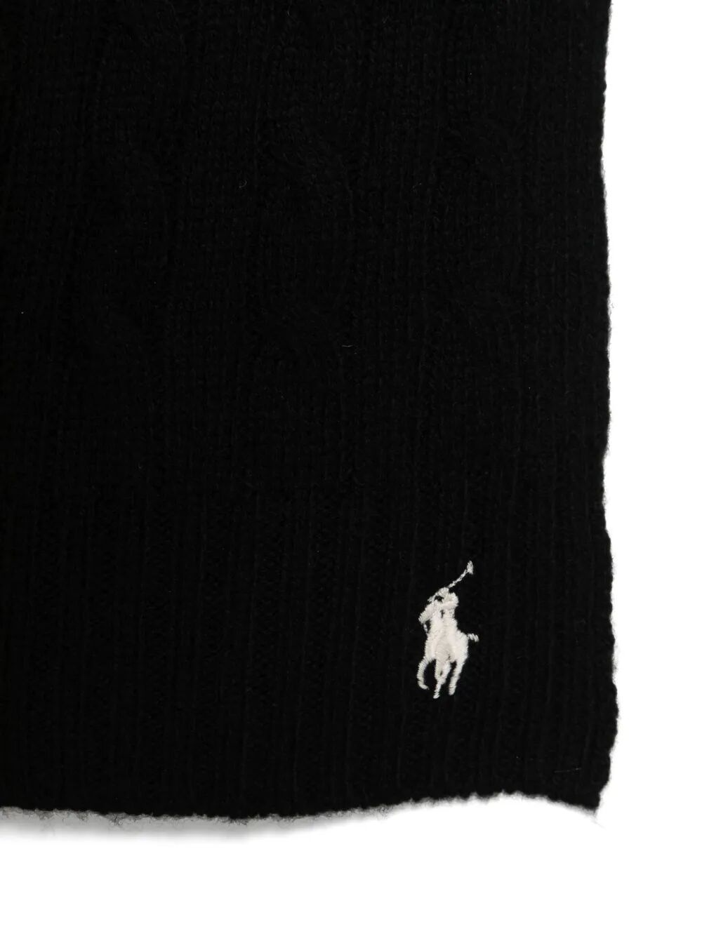 CABLE-KNIT WOOL-CASHMERE SCARF