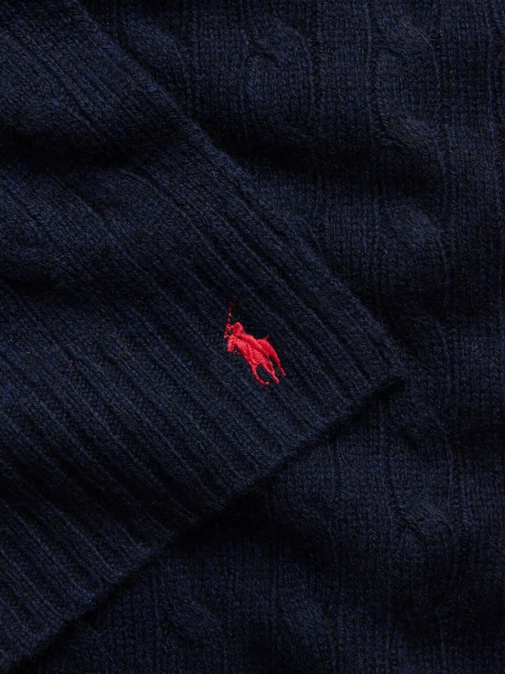 CABLE-KNIT WOOL-CASHMERE SCARF