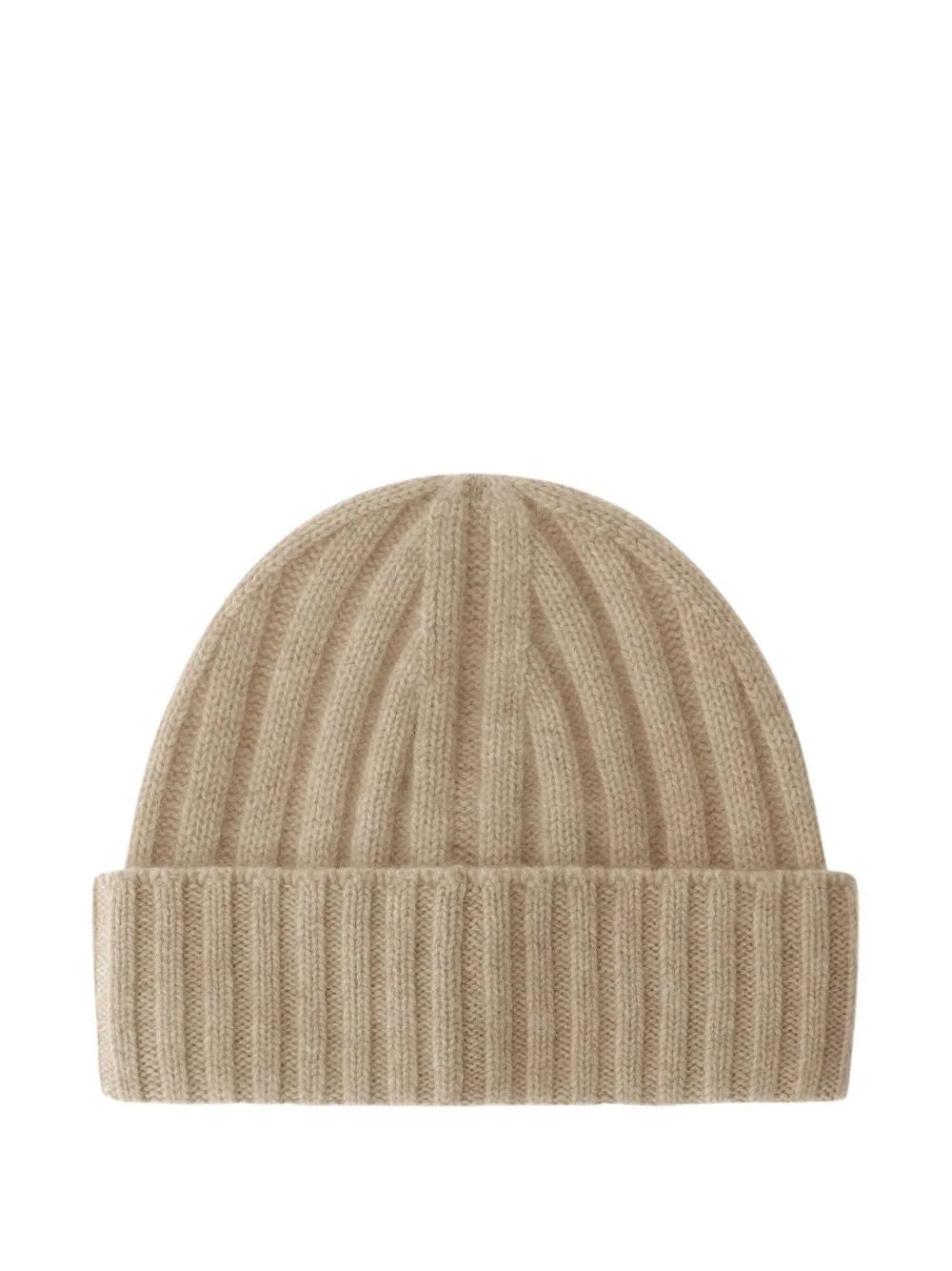 CASHMERE RIBBED BEANIE