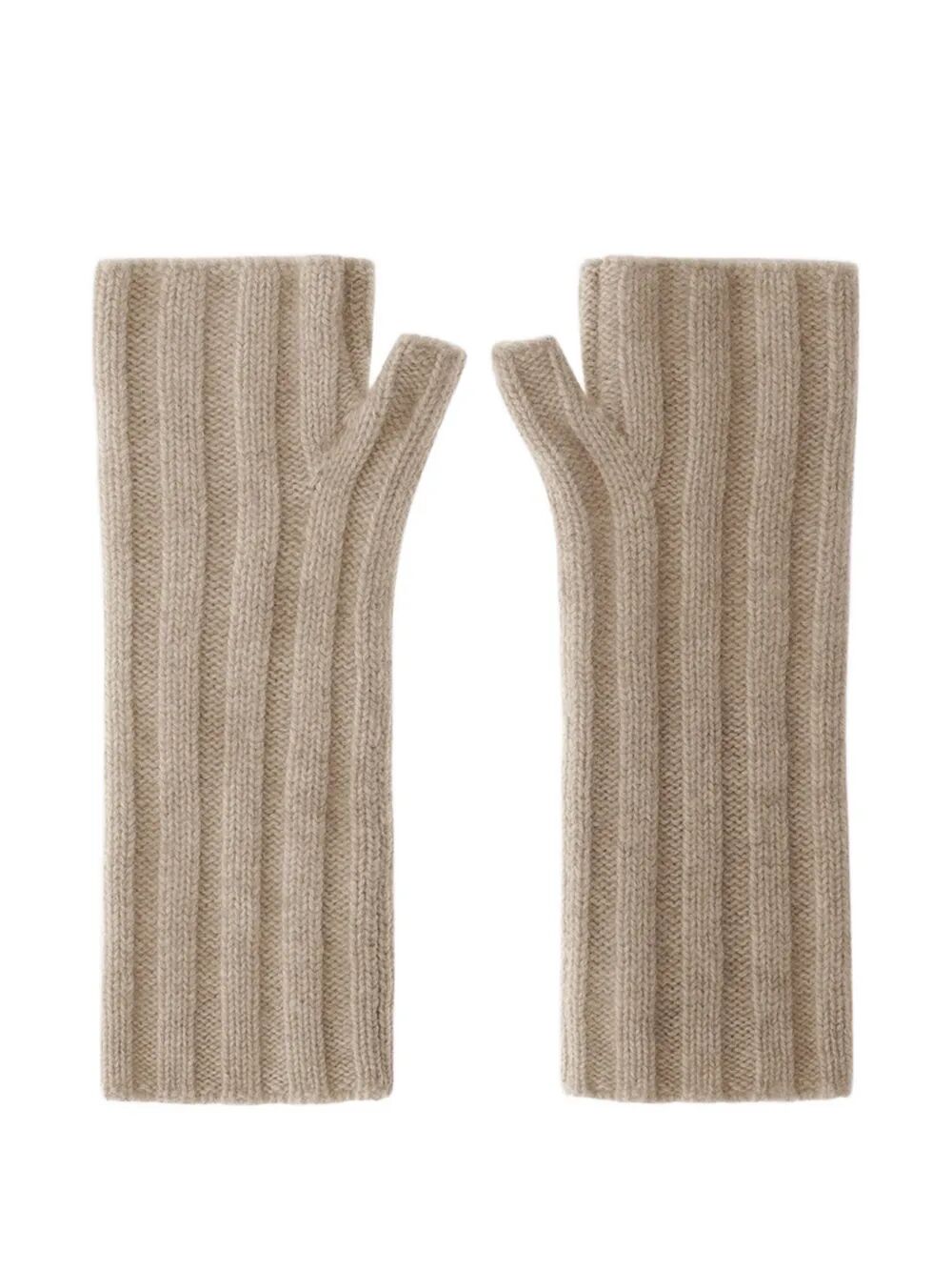CASHMERE RIBBED MUFFS