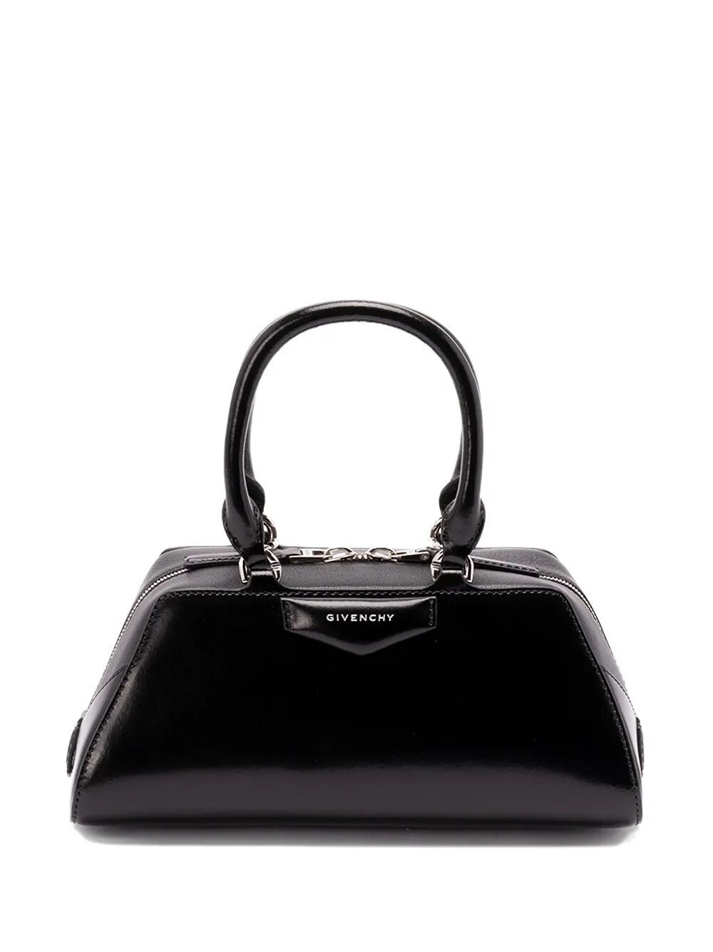 MINI ANTIGONA EAST-WEST BAG IN BOX LEATHER