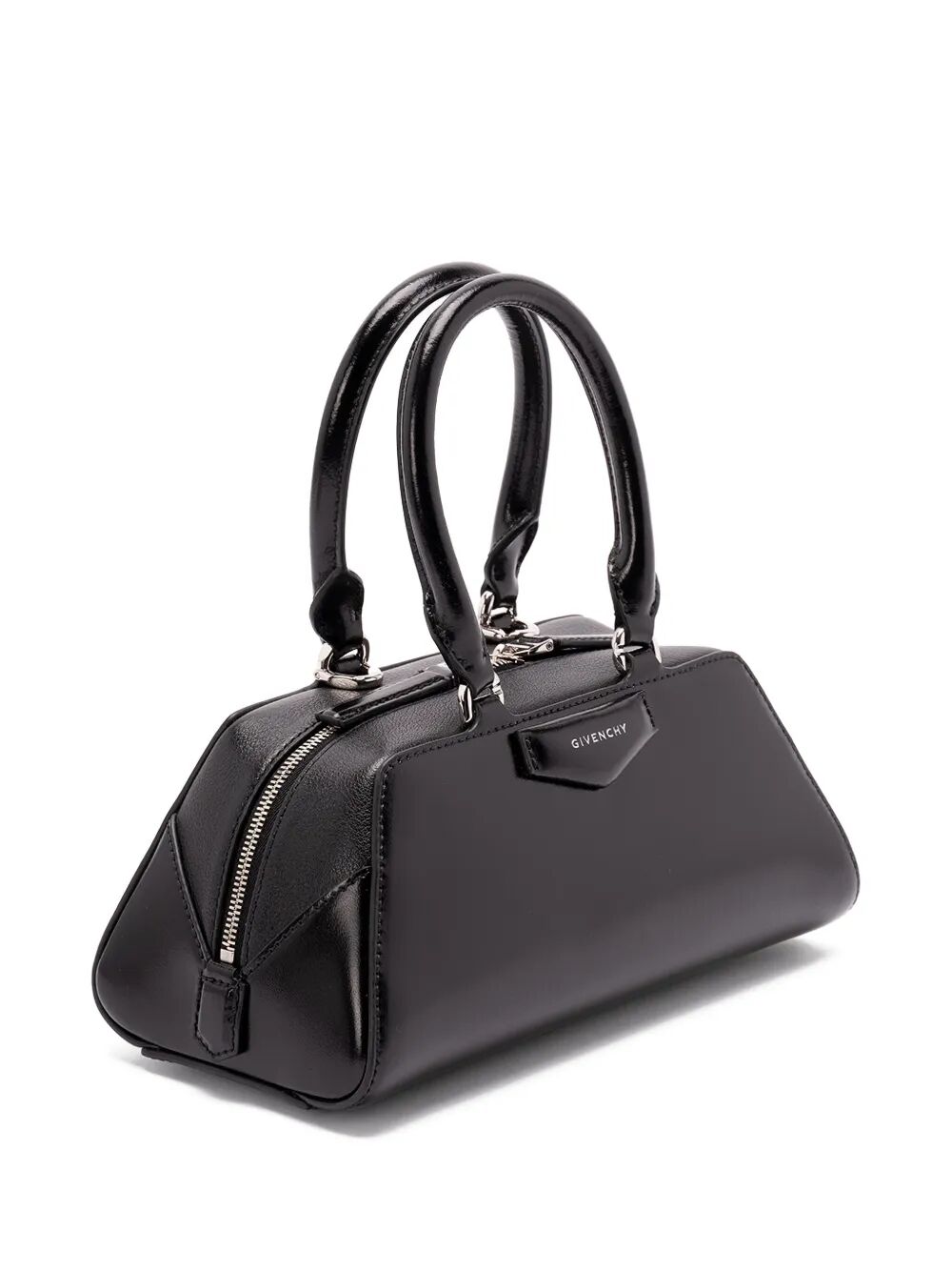MINI ANTIGONA EAST-WEST BAG IN BOX LEATHER
