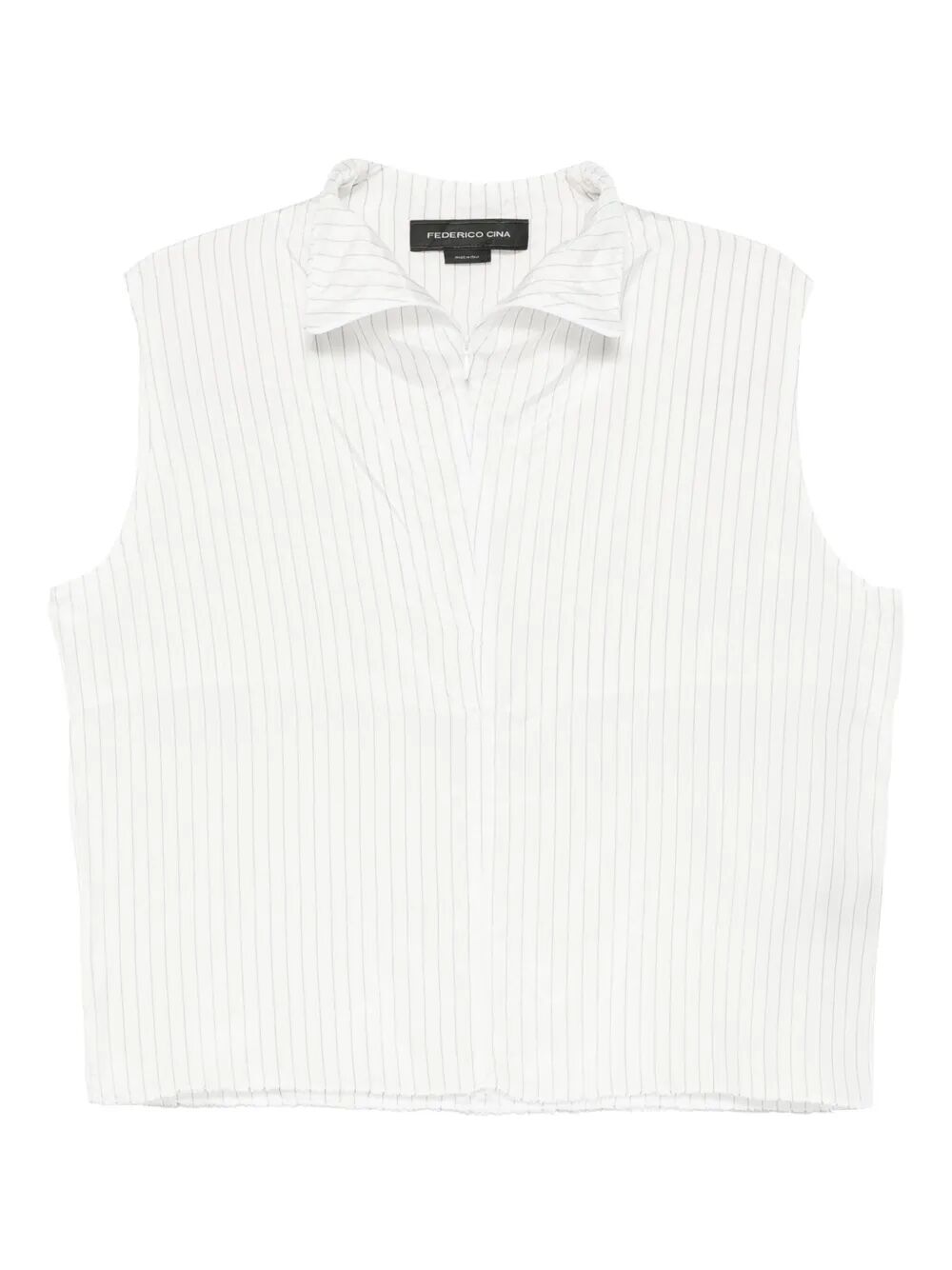 SLEEVELESS BLOUSE WITH ZIP