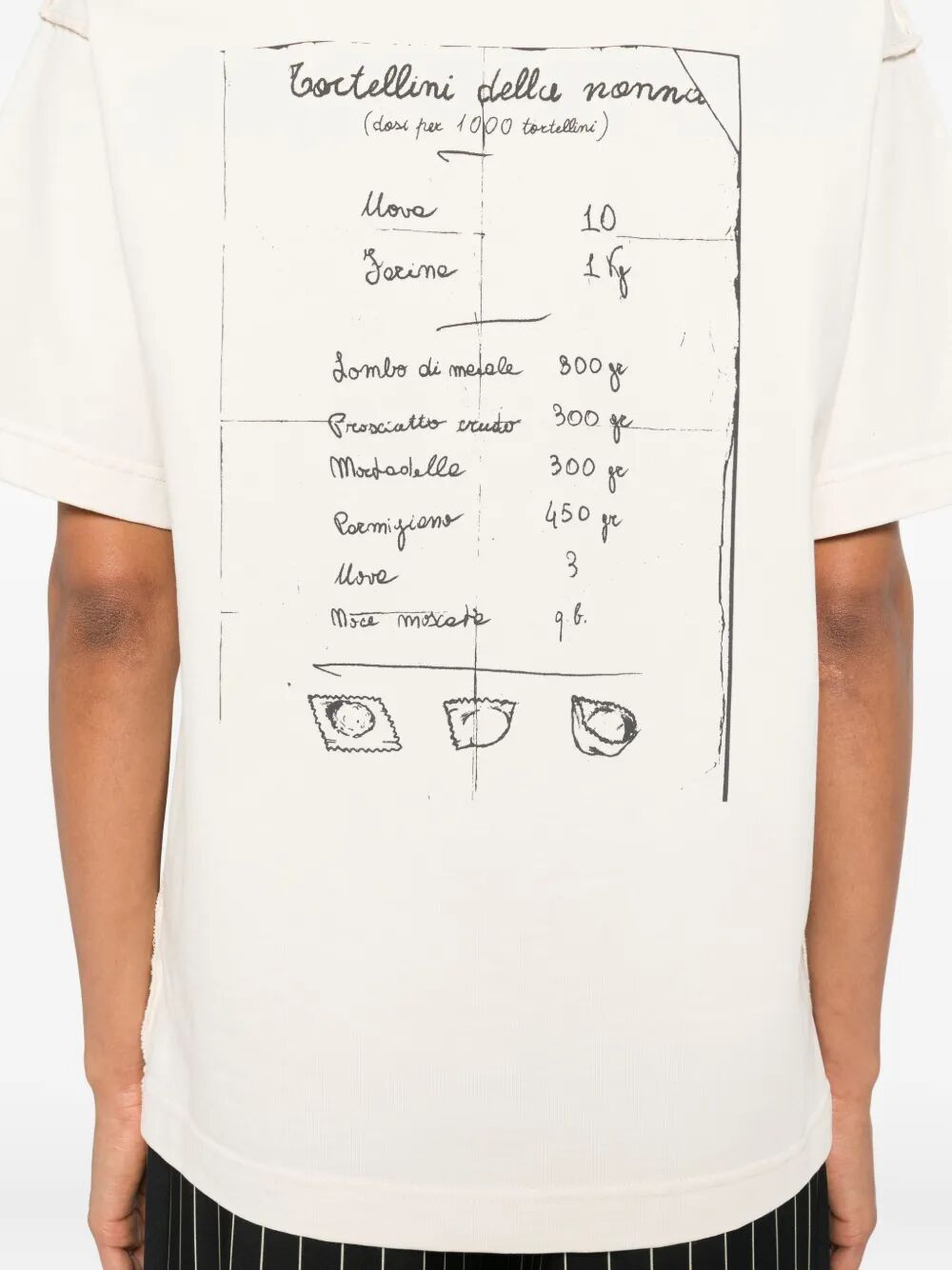 TORTELLINO RECIPE COTTON T-SHIRT