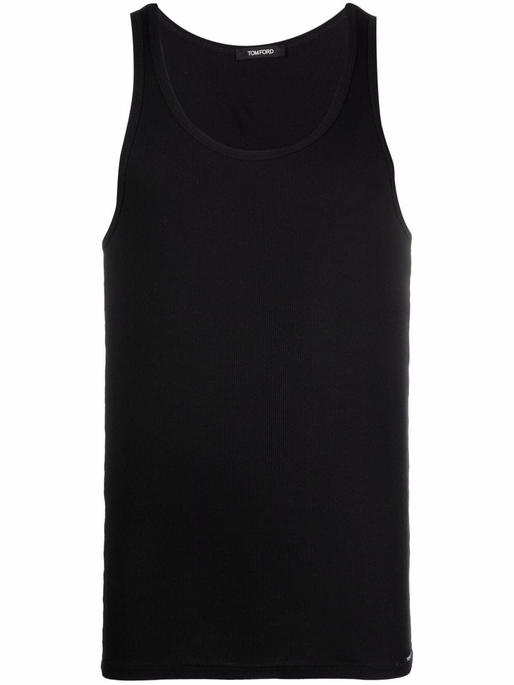 COTTON BLEND RIBBED TANK TOP