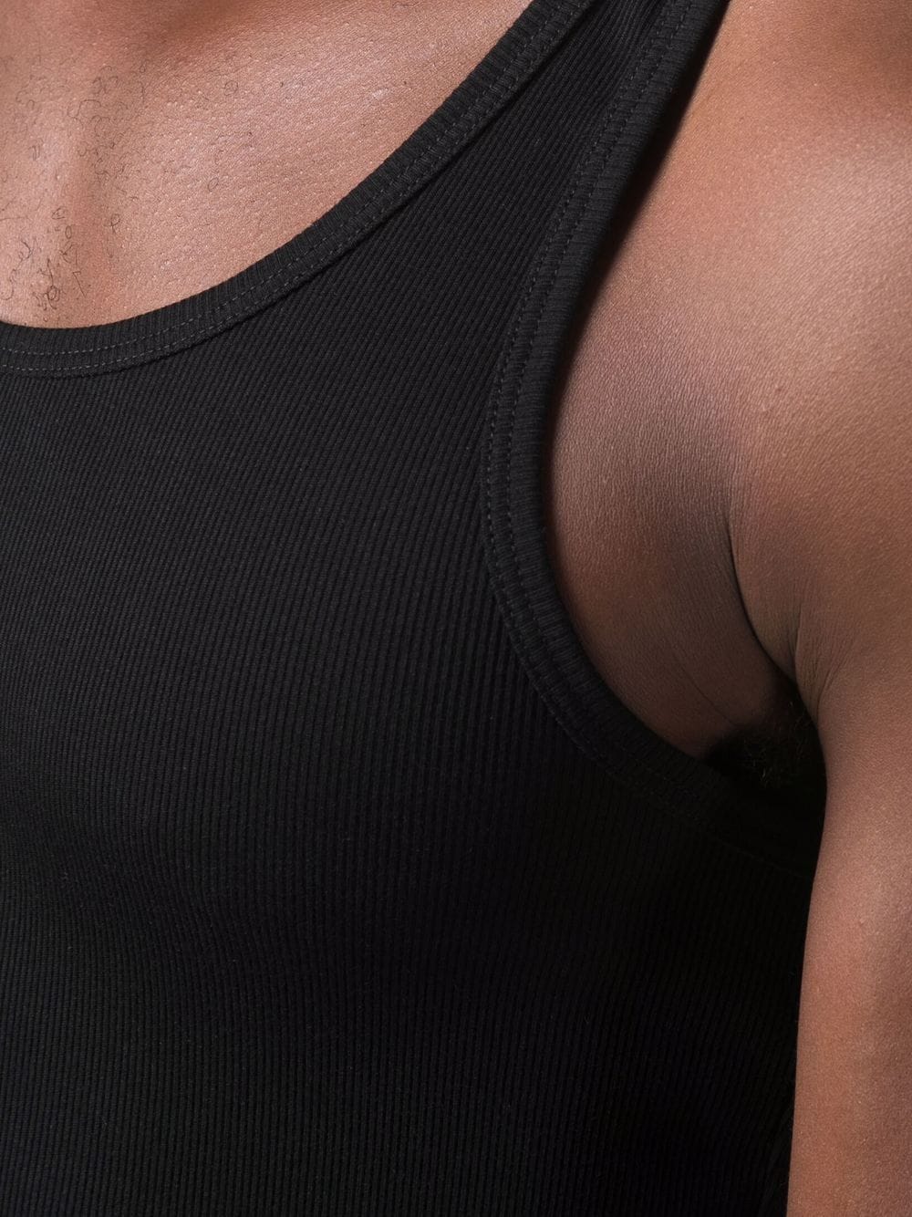 COTTON BLEND RIBBED TANK TOP