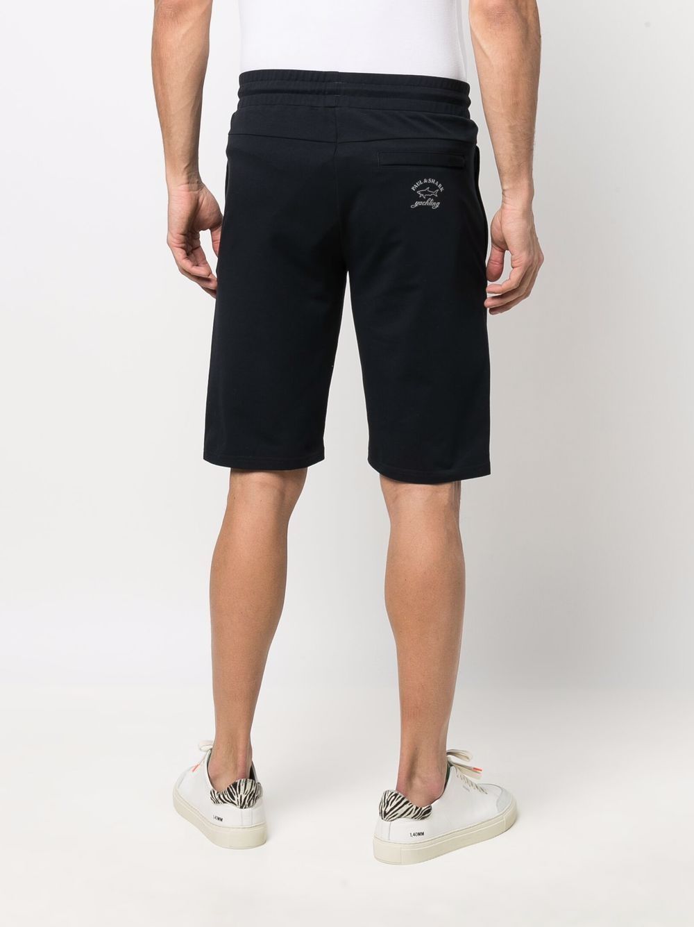 LOGO-PRINT TRACK SHORTS