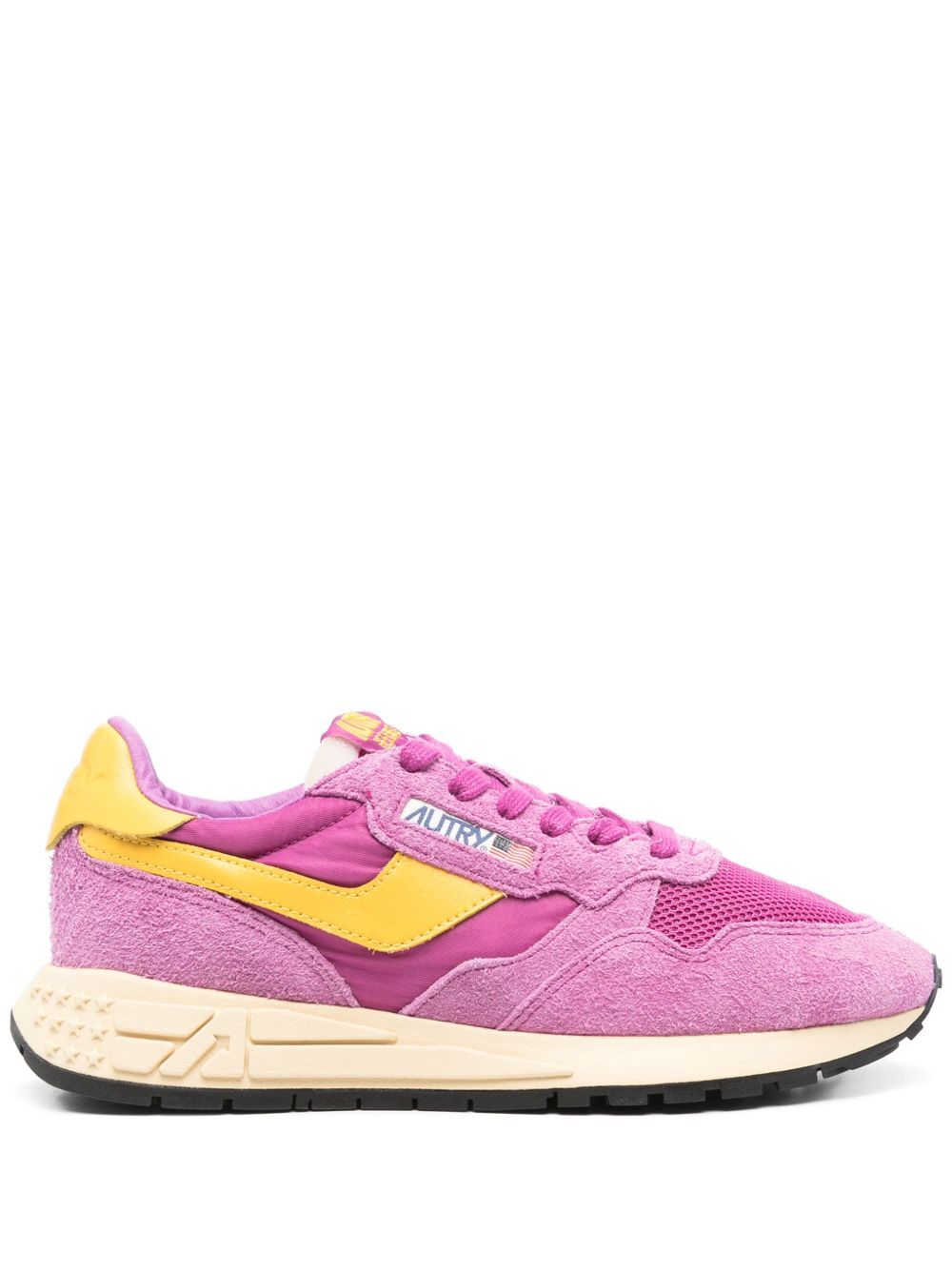 REELWIND NYLON AND SUEDE SNEAKERS