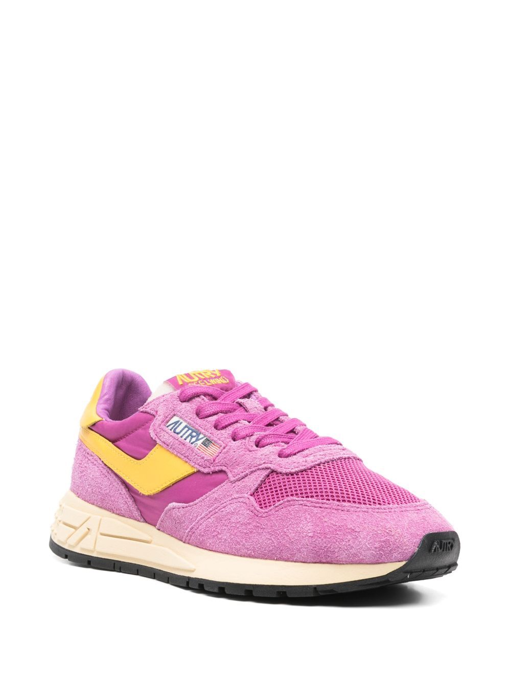 REELWIND NYLON AND SUEDE SNEAKERS