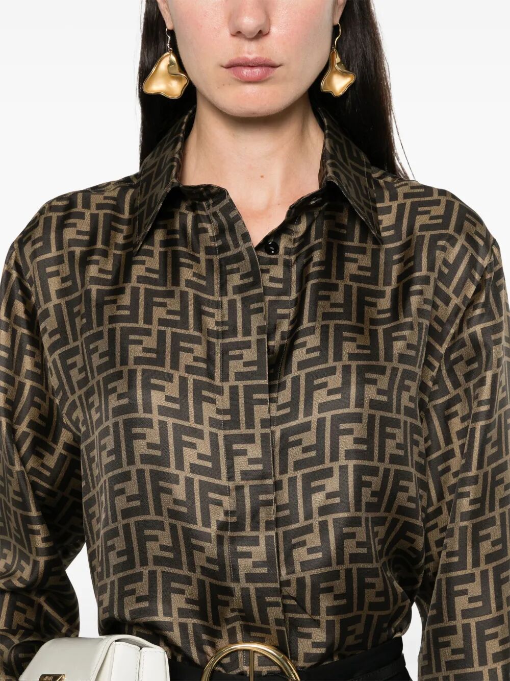 CAMICIA IN SETA FF