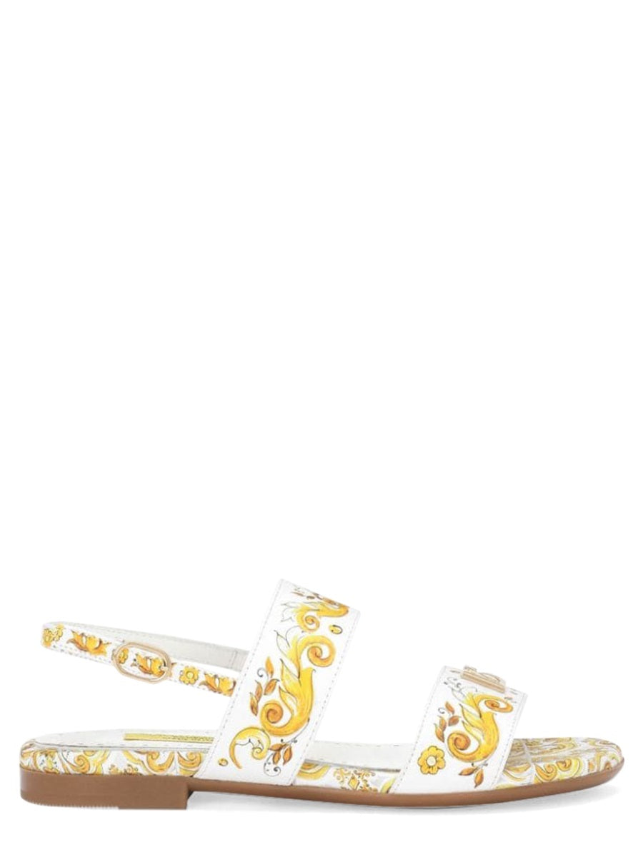 printed calf sandal