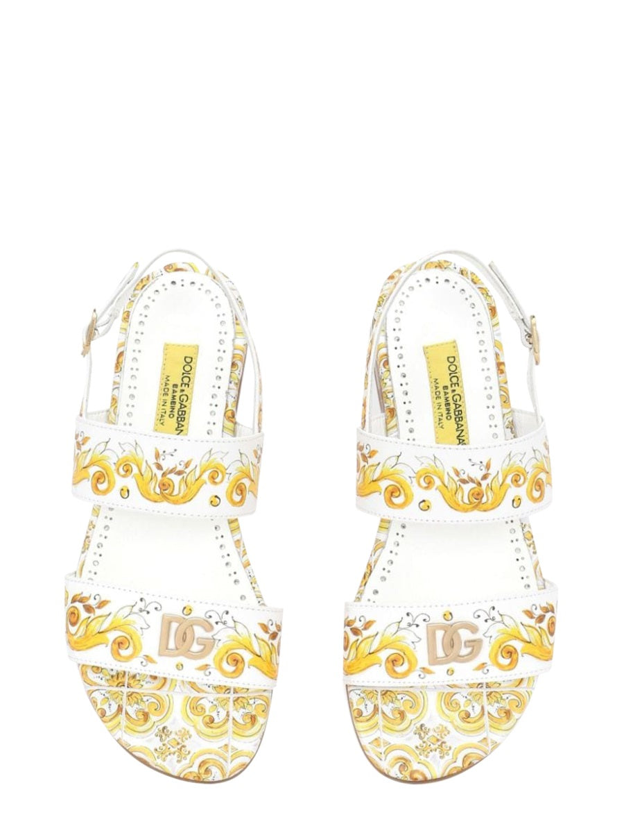 printed calf sandal
