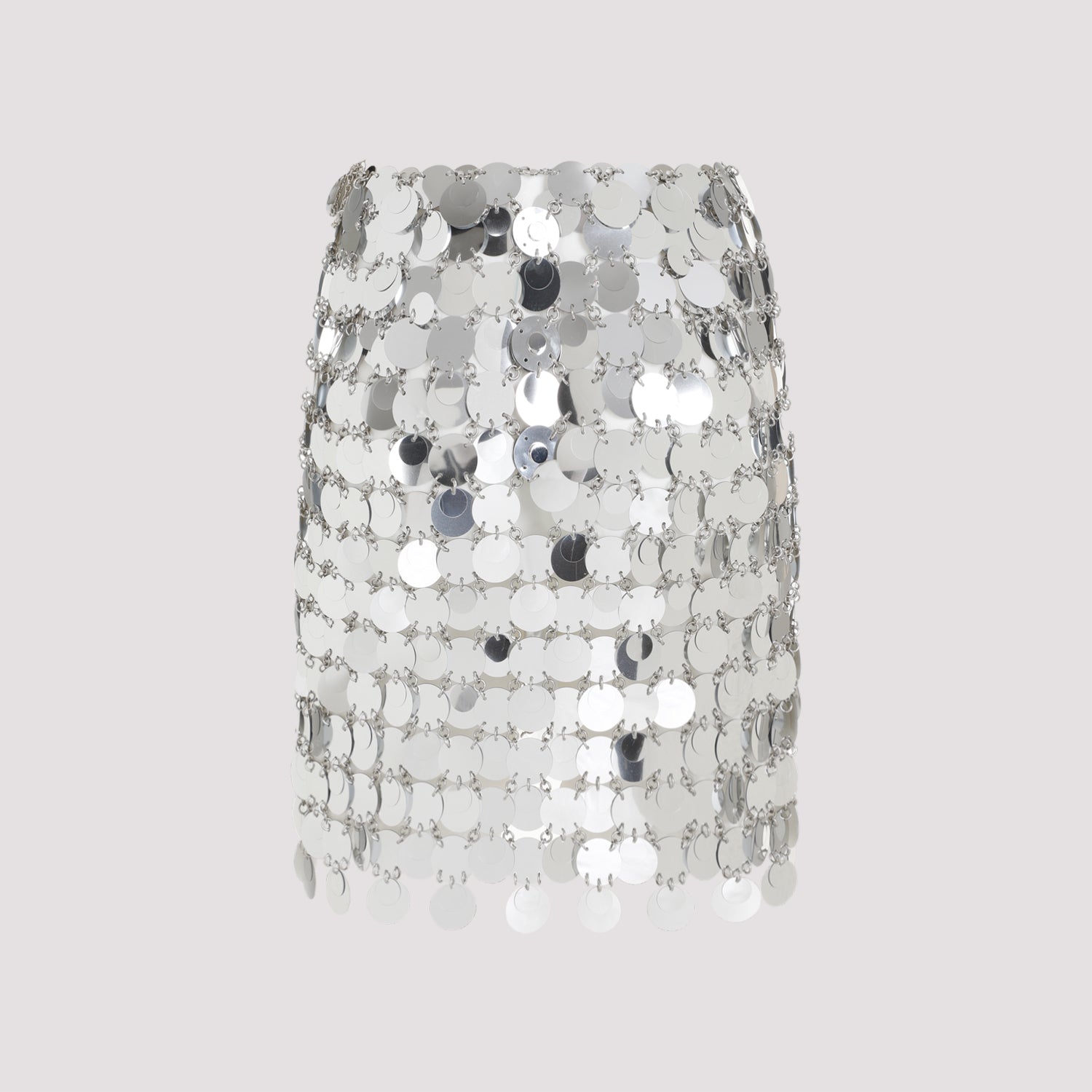 Round Sequin Mini Skirt