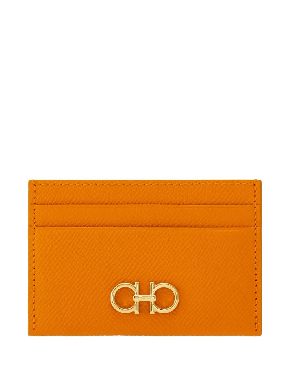 HAMMERED LEATHER GANCINI CARD HOLDER